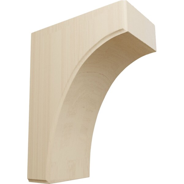 Ekena Millwork 3 1/2"W x 6"D x 8"H Clarksville Bracket, Rubberwood BKTW04X06X08CVRW - main
